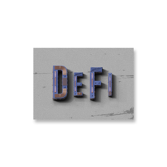 defi crypto poster decentralized finance wall art print 