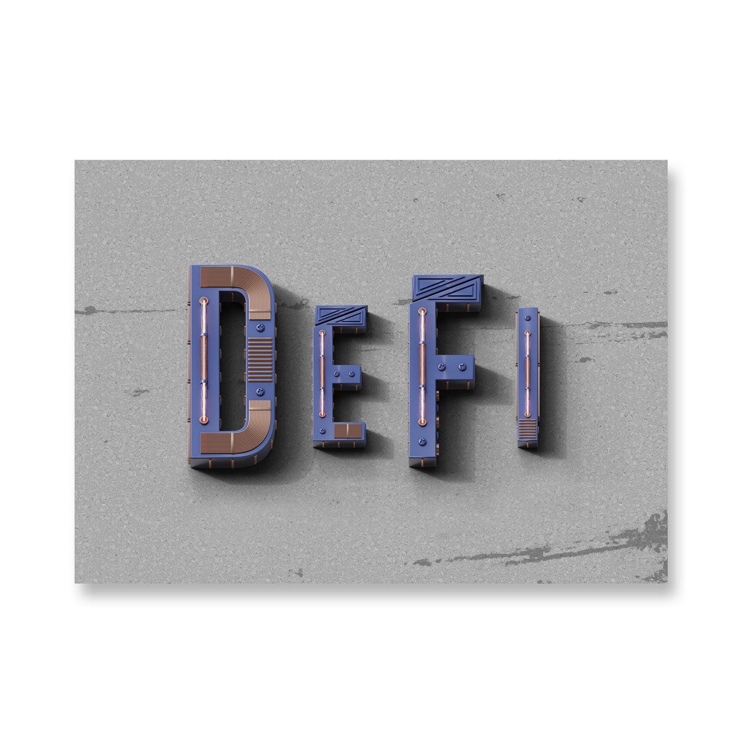 defi crypto poster decentralized finance wall art print 