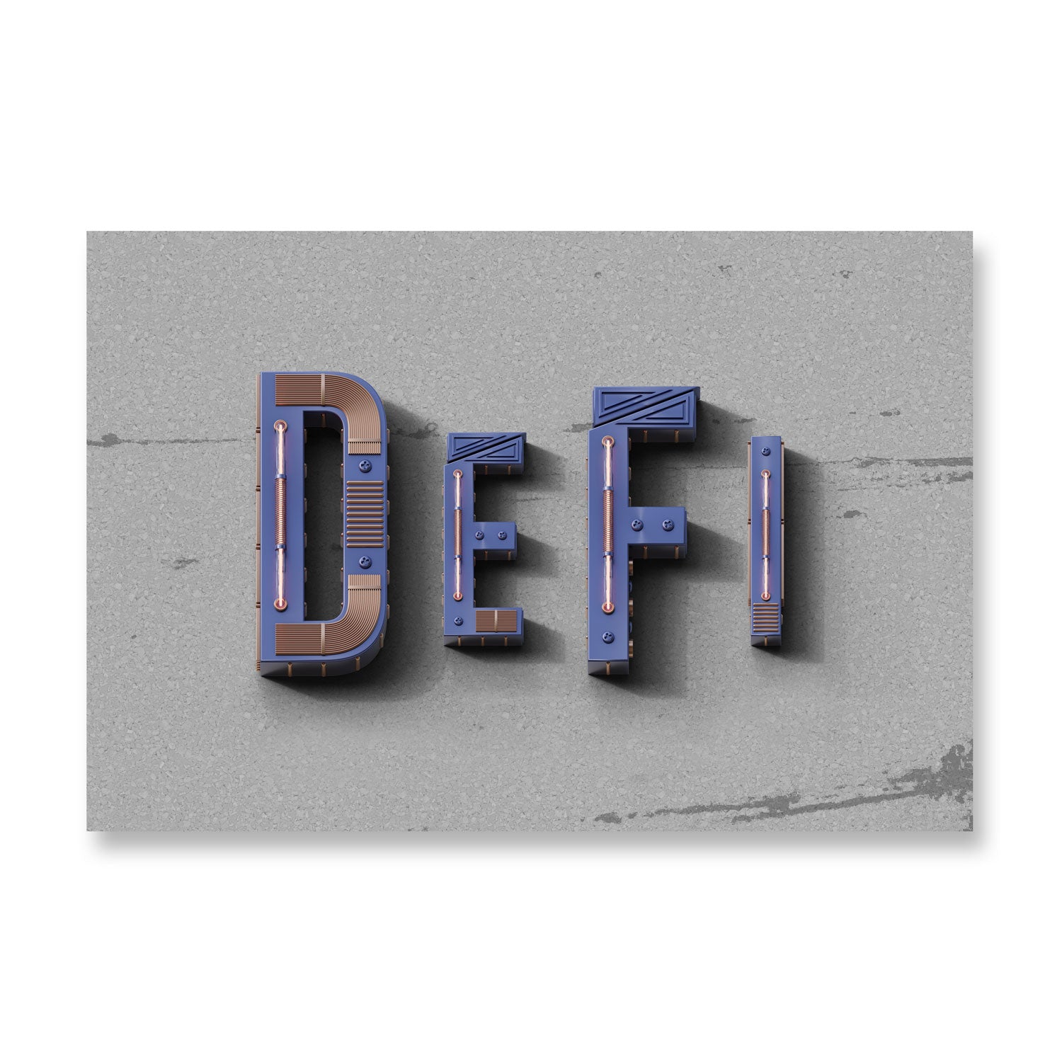 defi crypto poster decentralized finance wall art big print 