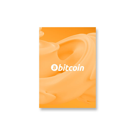 btc bitcoin abstract crypto poster 
