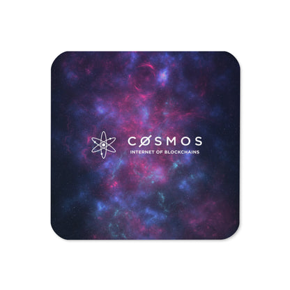 cosmos logo cork back coaster