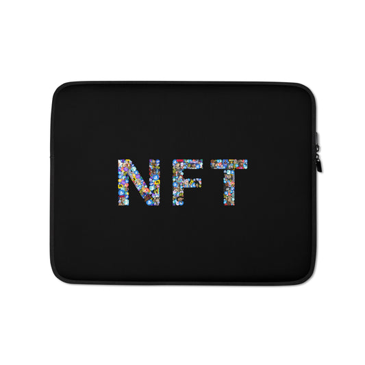 nft laptop sleeve crypto and nft logo