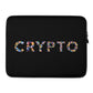 crypto laptop sleeve with crypto logo 