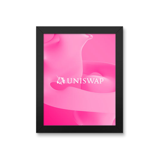 uniswap defi premium poster crypto wall art