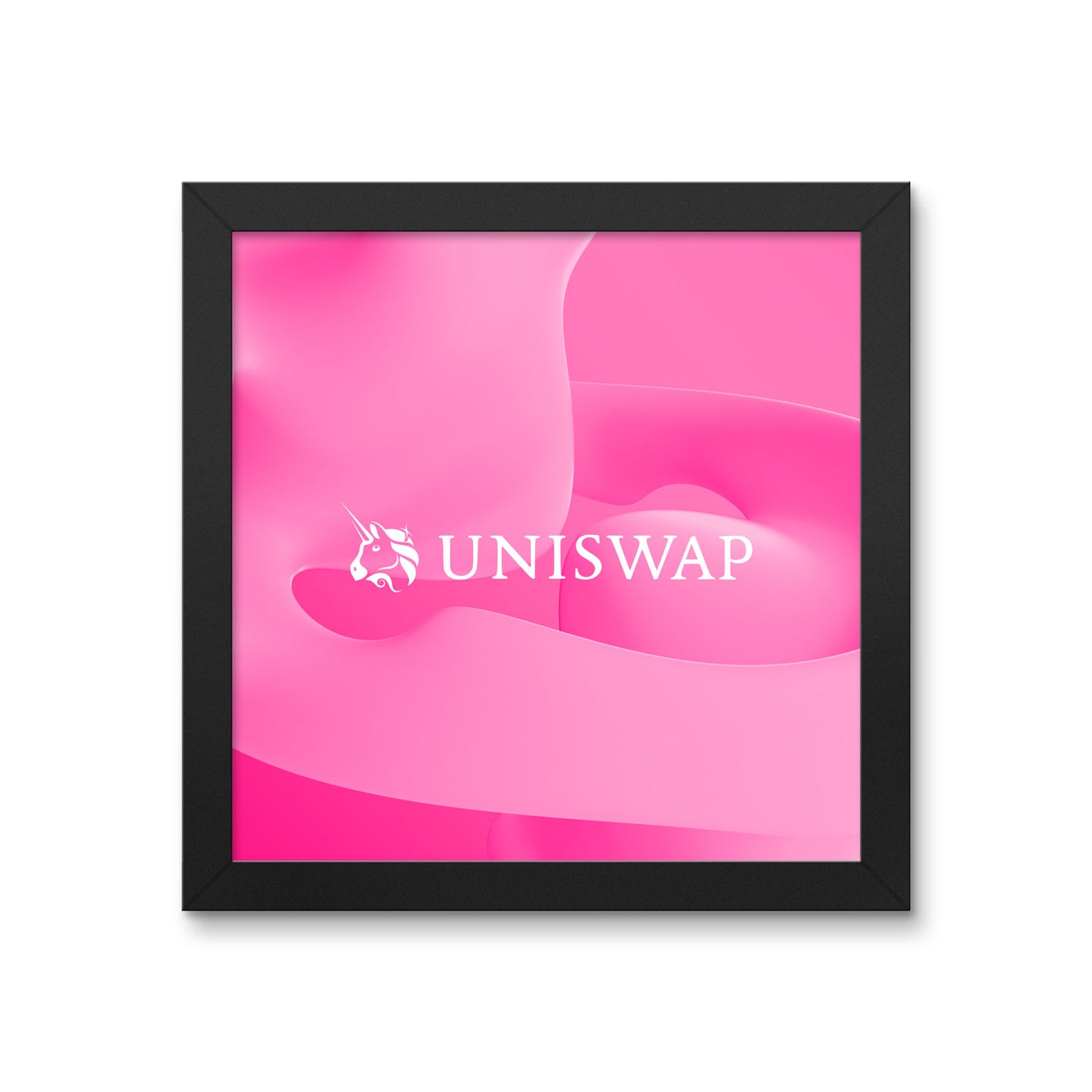 uniswap crypto premium poster web3 wall art
