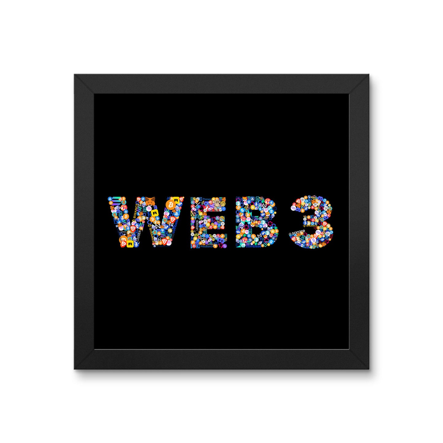 web3 logo posters crypto wall art