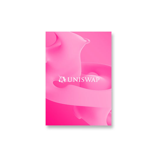 uniswap abstract logo poster crypto wall art